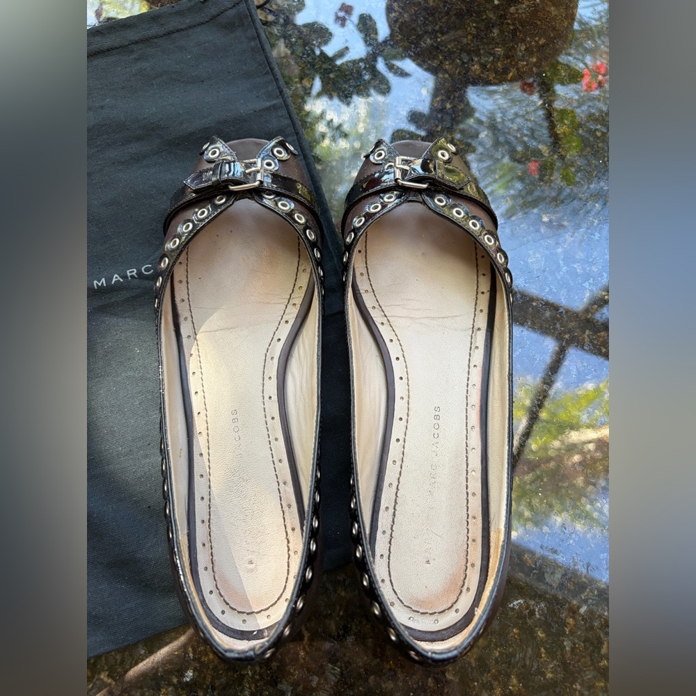 Marc by Marc Jacobs Patent Leather Grommet Flats - Picture 5 of 7